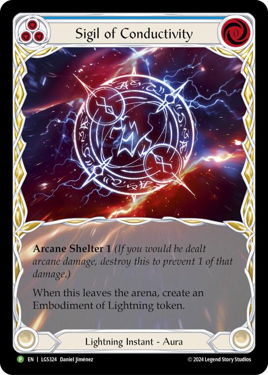 Sigil of Conductivity (Extended Art) [LGS324] (Promo)  Rainbow Foil | Good Games Morley