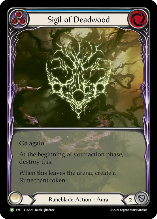 Sigil of Deadwood (Extended Art) [LGS326] (Promo)  Rainbow Foil | Good Games Morley