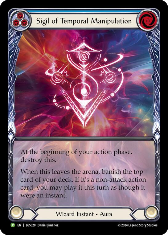 Sigil of Temporal Manipulation (Extended Art) [LGS328] (Promo)  Rainbow Foil | Good Games Morley