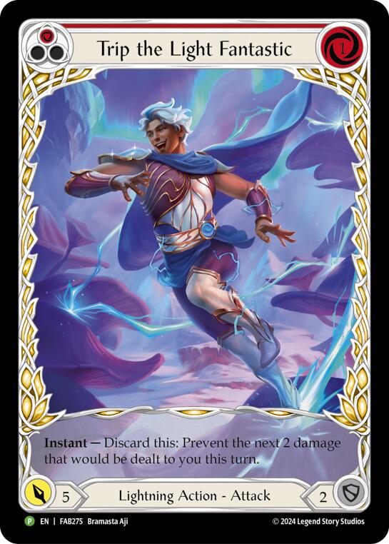 Trip the Light Fantastic (Red) (Extended Art) [FAB275] (Promo)  Rainbow Foil | Good Games Morley
