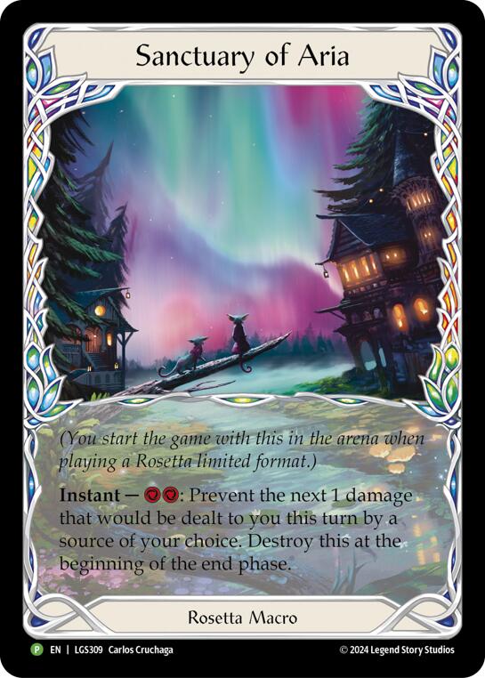Sanctuary of Aria (Extended Art) [LGS309] (Promo)  Cold Foil | Good Games Morley