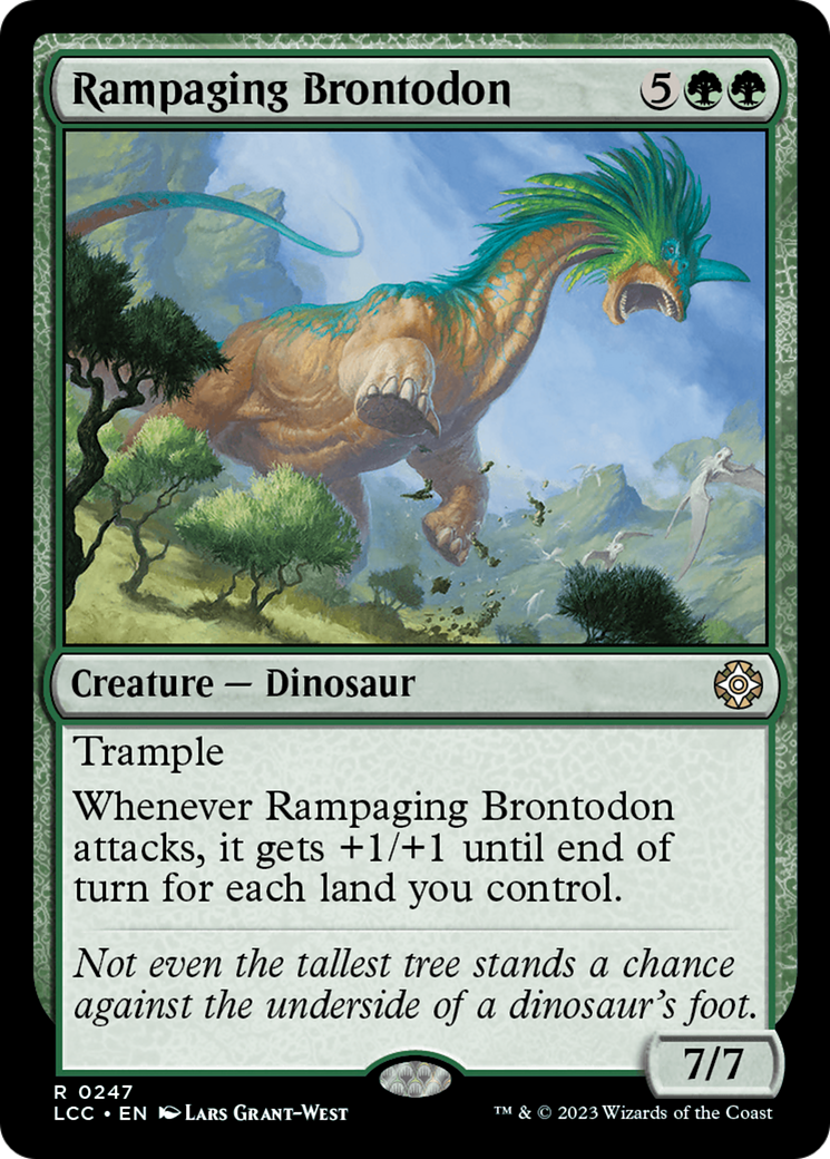 Rampaging Brontodon [The Lost Caverns of Ixalan Commander] | Good Games Morley