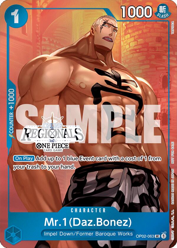 Mr.1 (Daz.Bonez) (Online Regional 2024 Vol. 3) [One Piece Promotion Cards] | Good Games Morley