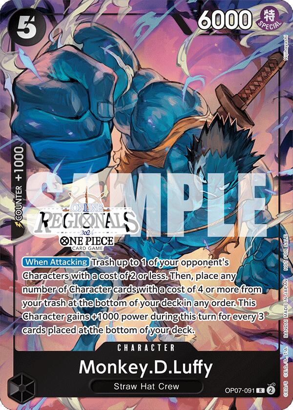 Monkey.D.Luffy (Online Regional 2024 Vol. 3) [One Piece Promotion Cards] | Good Games Morley