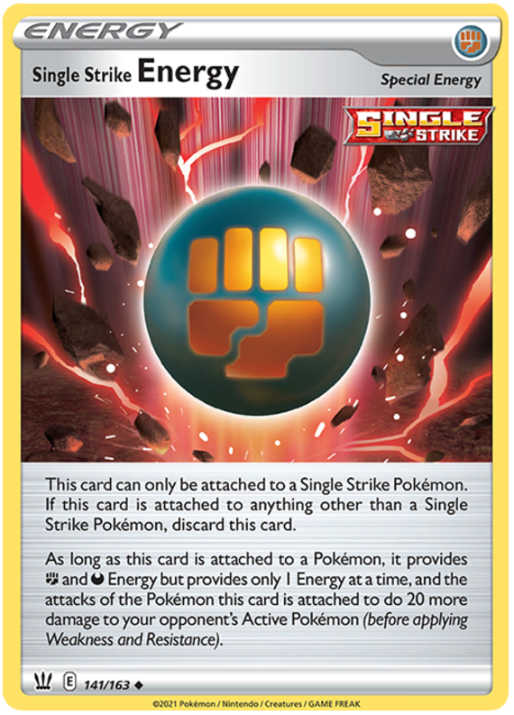 Single Strike Energy (141/163) [Sword & Shield: Battle Styles] | Good Games Morley