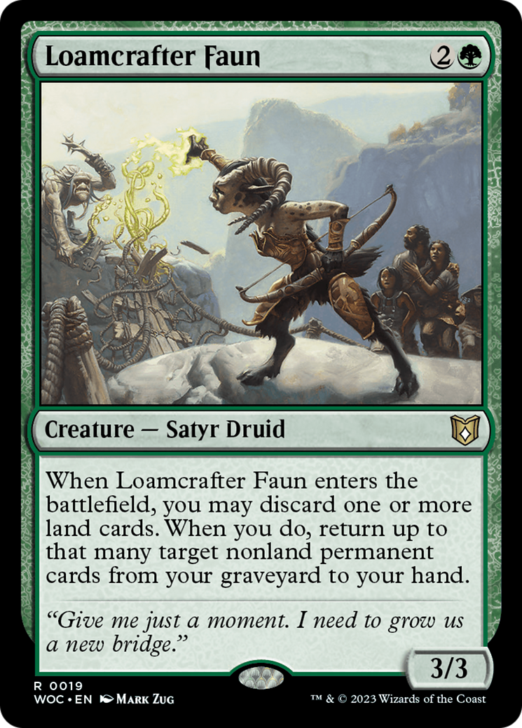 Loamcrafter Faun [Wilds of Eldraine Commander] | Good Games Morley