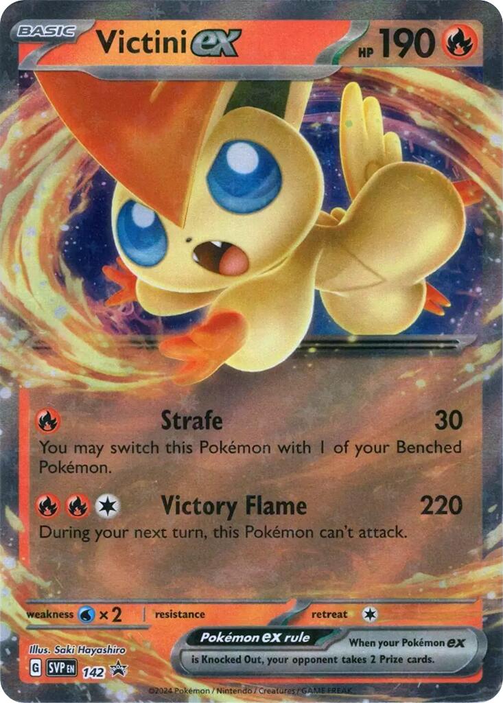Victini ex (SVP142) [Scarlet & Violet: Black Star Promos] | Good Games Morley