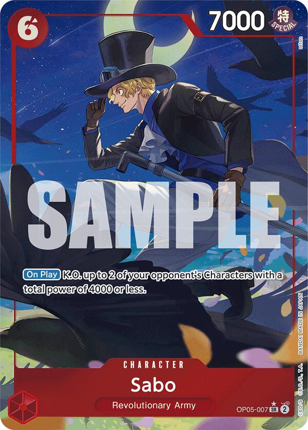 Sabo (OP05-007) (Alternate Art) [Premium Booster -The Best-] | Good Games Morley
