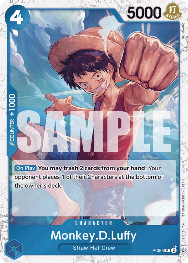 Monkey.D.Luffy (P-055) (Jolly Roger Foil) [Premium Booster -The Best-] | Good Games Morley