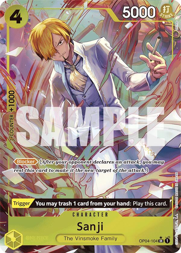 Sanji (OP04-104) (Alternate Art) [Premium Booster -The Best-] | Good Games Morley