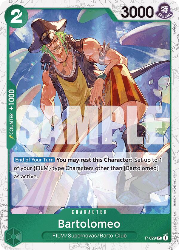 Bartolomeo (P-029) (Jolly Roger Foil) [Premium Booster -The Best-] | Good Games Morley
