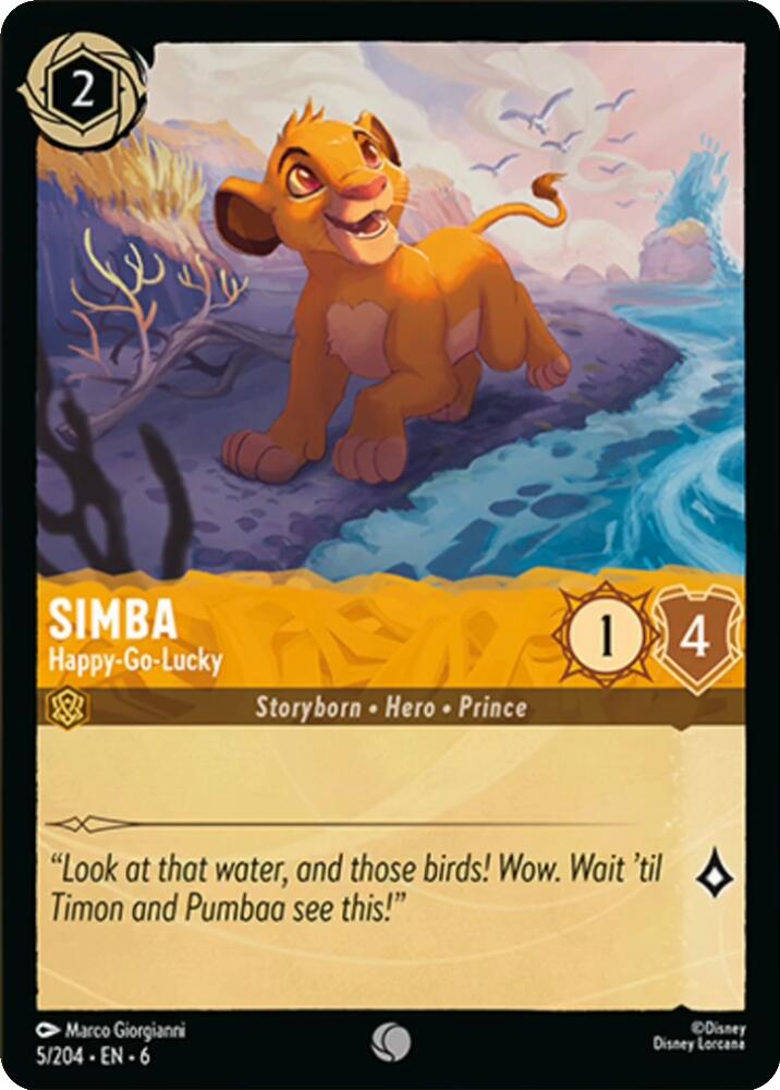 Simba - Happy-Go-Lucky (5/204) [Azurite Sea] | Good Games Morley