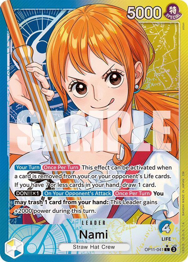 Nami OP11-041 (A Fist of Divine Speed)  - Alternate Art Foil | Good Games Morley