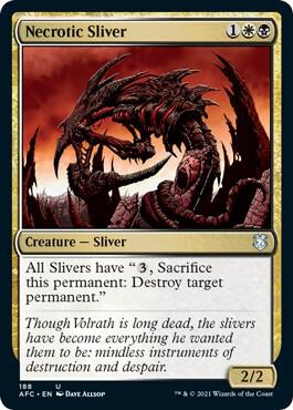 Necrotic Sliver 188/62 (Commander: Adventures in the Forgotten Realms)  | Good Games Morley