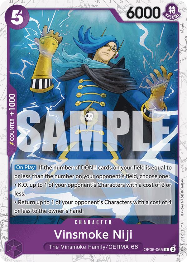 Vinsmoke Niji (OP06-065) (Jolly Roger Foil) [Premium Booster -The Best-] | Good Games Morley