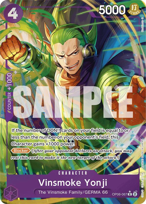 Vinsmoke Yonji (OP06-067) (Alternate Art) [Premium Booster -The Best-] | Good Games Morley
