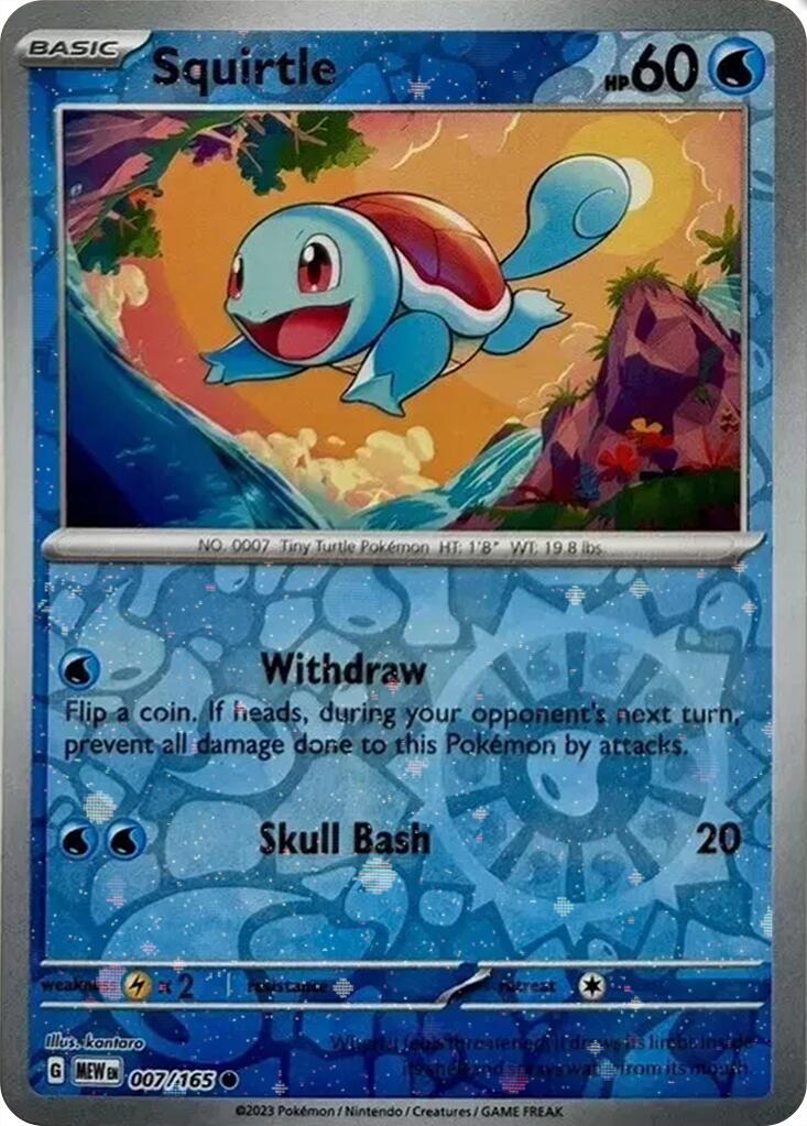 Squirtle (007/165) (Cosmos Holo) (Costco Exclusive) [Scarlet & Violet 151] | Good Games Morley