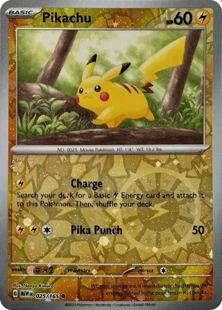 Pikachu (025/165) (Cosmos Holo) (Costco Exclusive) [Miscellaneous Cards] | Good Games Morley