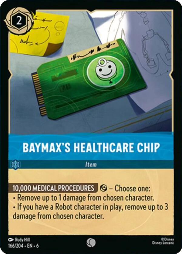 Baymax's Healthcare Chip (166/204) [Azurite Sea] | Good Games Morley