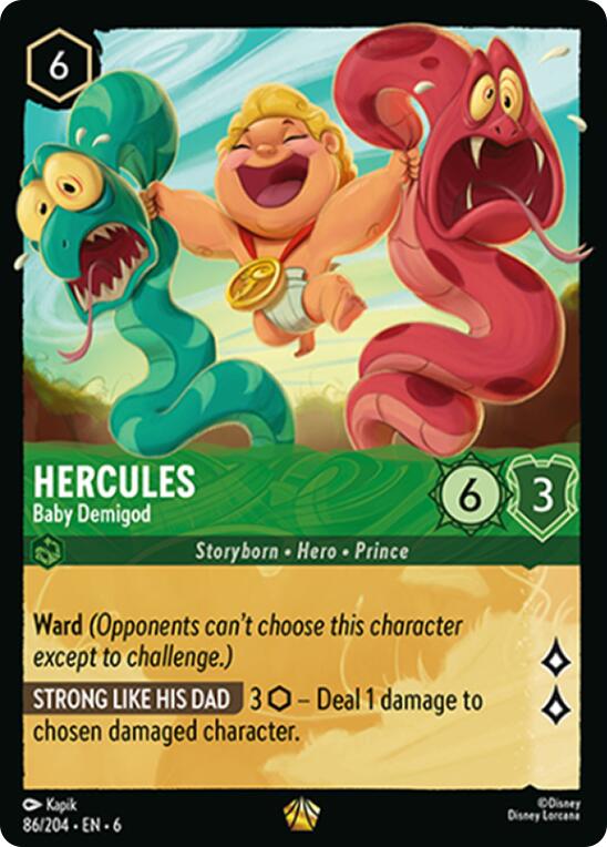Hercules - Baby Demigod (86/204) [Azurite Sea] | Good Games Morley