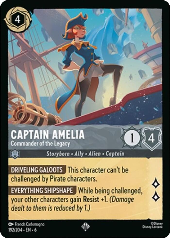 Captain Amelia - Commander of the Legacy (192/204) [Azurite Sea] | Good Games Morley