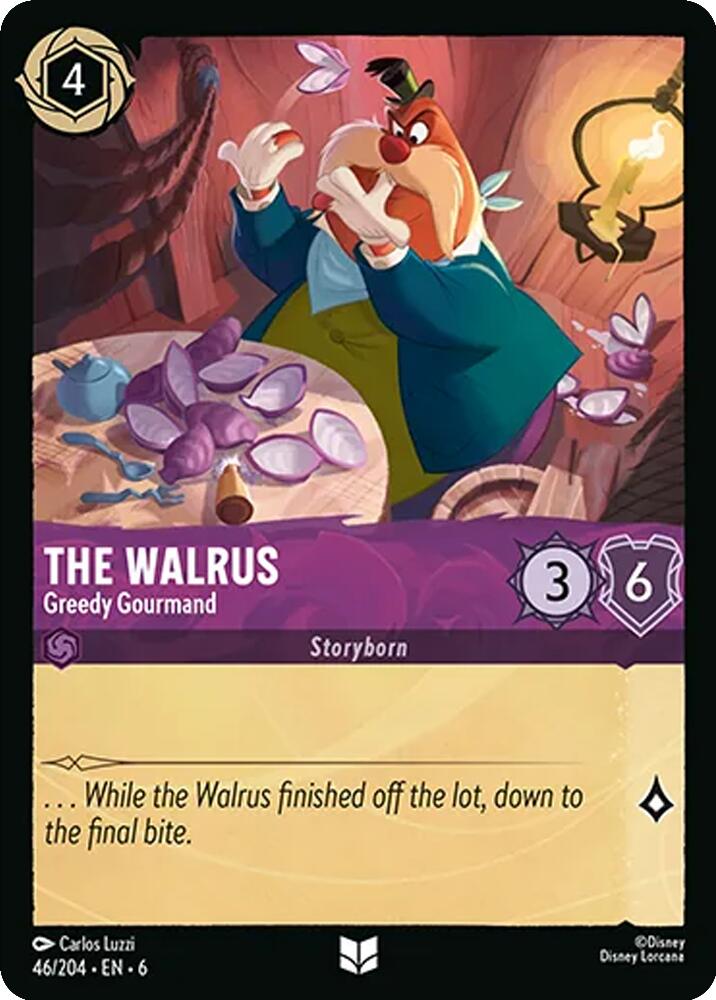 The Walrus - Greedy Gourmand (46/204) [Azurite Sea] | Good Games Morley
