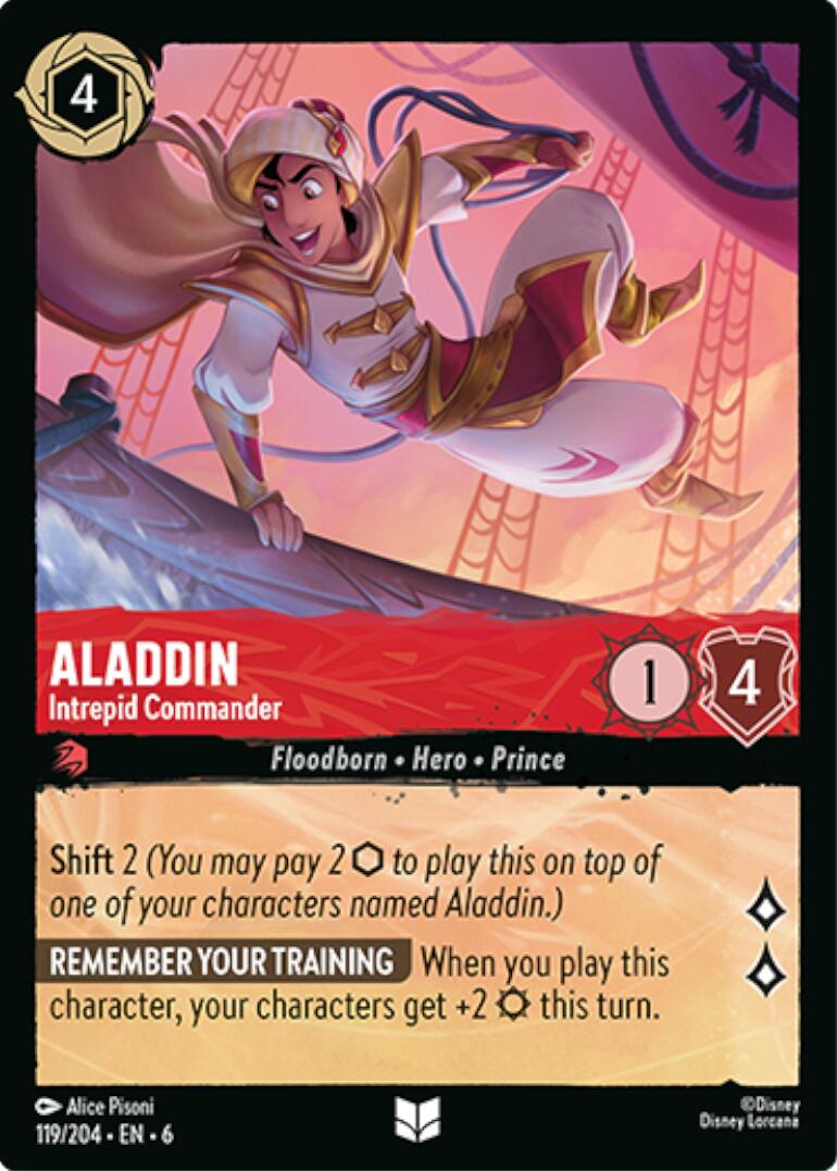 Aladdin - Intrepid Commander (119/204) [Azurite Sea] | Good Games Morley