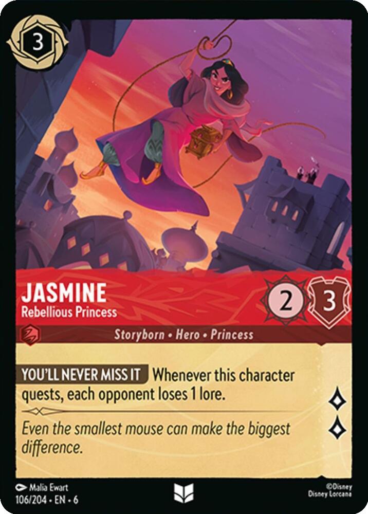 Jasmine - Rebellious Princess (106/204) [Azurite Sea] | Good Games Morley