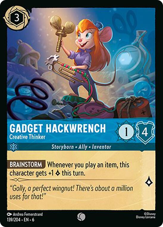 Gadget Hackwrench - Creative Thinker (139/204) [Azurite Sea] | Good Games Morley