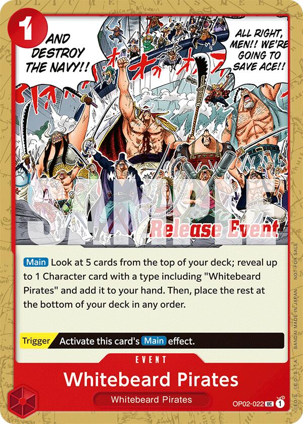 Whitebeard Pirates (ST15 - ST20 Release Event Pack) [One Piece Promotion Cards] | Good Games Morley