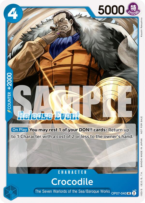 Crocodile (ST15 - ST20 Release Event Pack) [One Piece Promotion Cards] | Good Games Morley