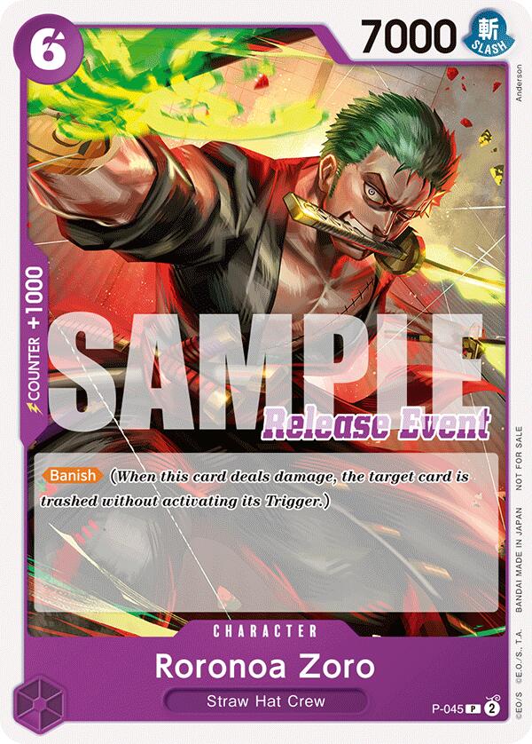 Roronoa Zoro (ST15 - ST20 Release Event Pack) [One Piece Promotion Cards] | Good Games Morley