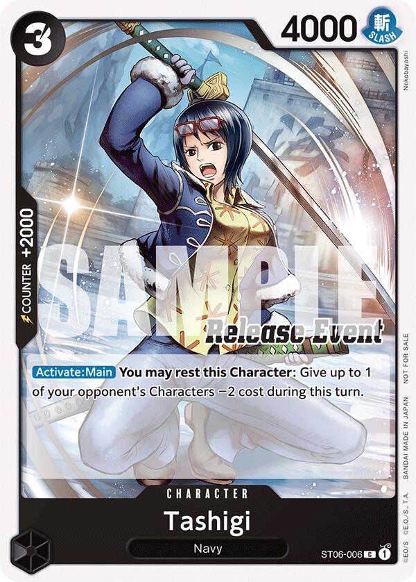 Tashigi (ST15 - ST20 Release Event Pack) [One Piece Promotion Cards] | Good Games Morley