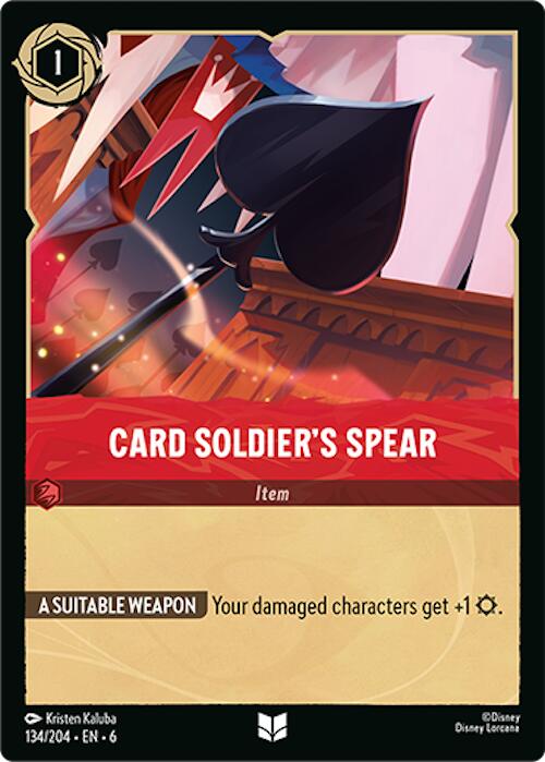 Card Soldier's Spear (134/204) [Azurite Sea] | Good Games Morley