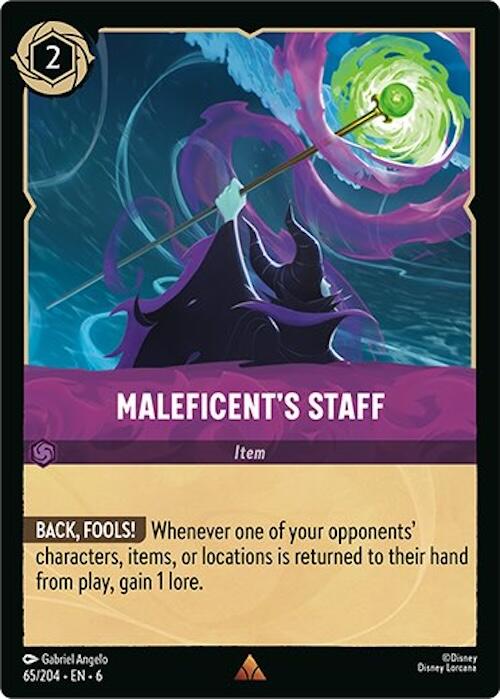 Maleficent's Staff (65/204) [Azurite Sea] | Good Games Morley
