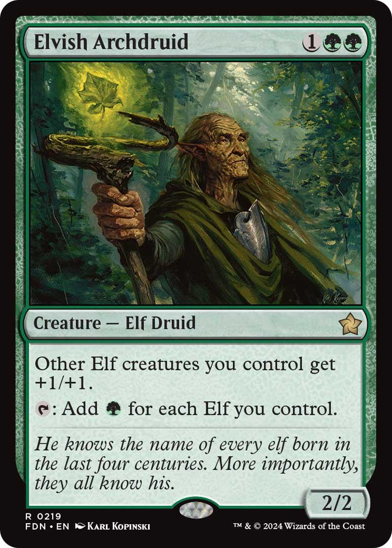 Elvish Archdruid [Foundations] | Good Games Morley
