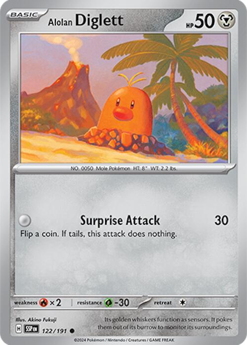 Alolan Diglett (122/191) [Scarlet & Violet: Surging Sparks] | Good Games Morley