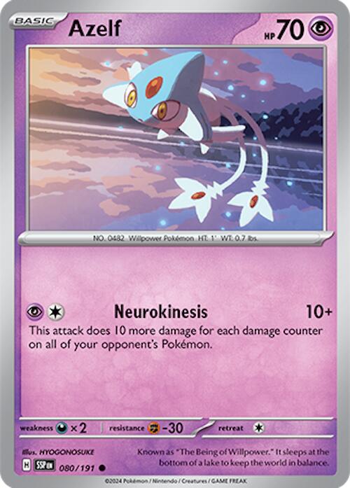 Azelf (080/191) [Scarlet & Violet: Surging Sparks] | Good Games Morley