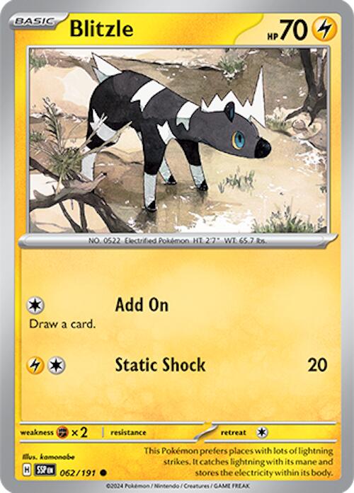 Blitzle (062/191) [Scarlet & Violet: Surging Sparks] | Good Games Morley
