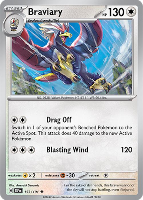 Braviary (153/191) [Scarlet & Violet: Surging Sparks] | Good Games Morley