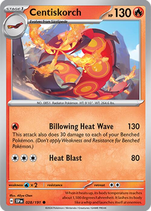 Centiskorch (028/191) [Scarlet & Violet: Surging Sparks] | Good Games Morley