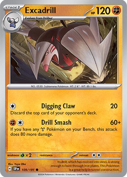 Excadrill (109/191) [Scarlet & Violet: Surging Sparks] | Good Games Morley