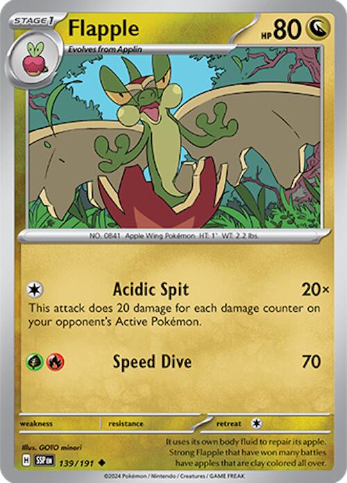 Flapple (139/191) [Scarlet & Violet: Surging Sparks] | Good Games Morley