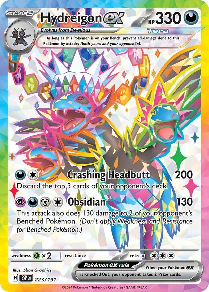 Hydreigon ex (223/191) [Scarlet & Violet: Surging Sparks] | Good Games Morley