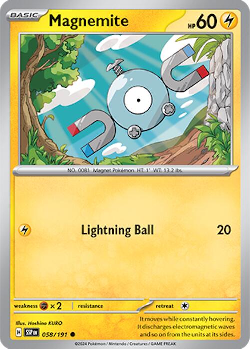 Magnemite (058/191) [Scarlet & Violet: Surging Sparks] | Good Games Morley
