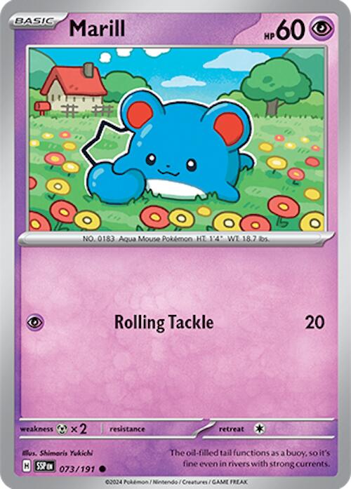 Marill (073/191) [Scarlet & Violet: Surging Sparks] | Good Games Morley