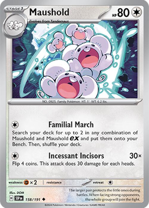 Maushold (158/191) [Scarlet & Violet: Surging Sparks] | Good Games Morley