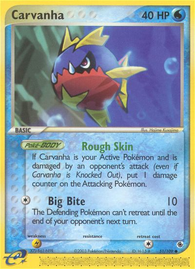 Carvanha (51/109) [EX: Ruby & Sapphire] | Good Games Morley