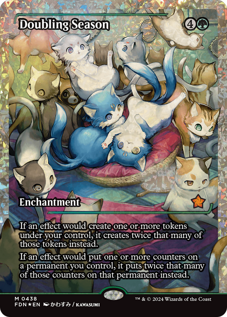 Doubling Season (Showcase) (Fracture Foil) [Foundations] | Good Games Morley