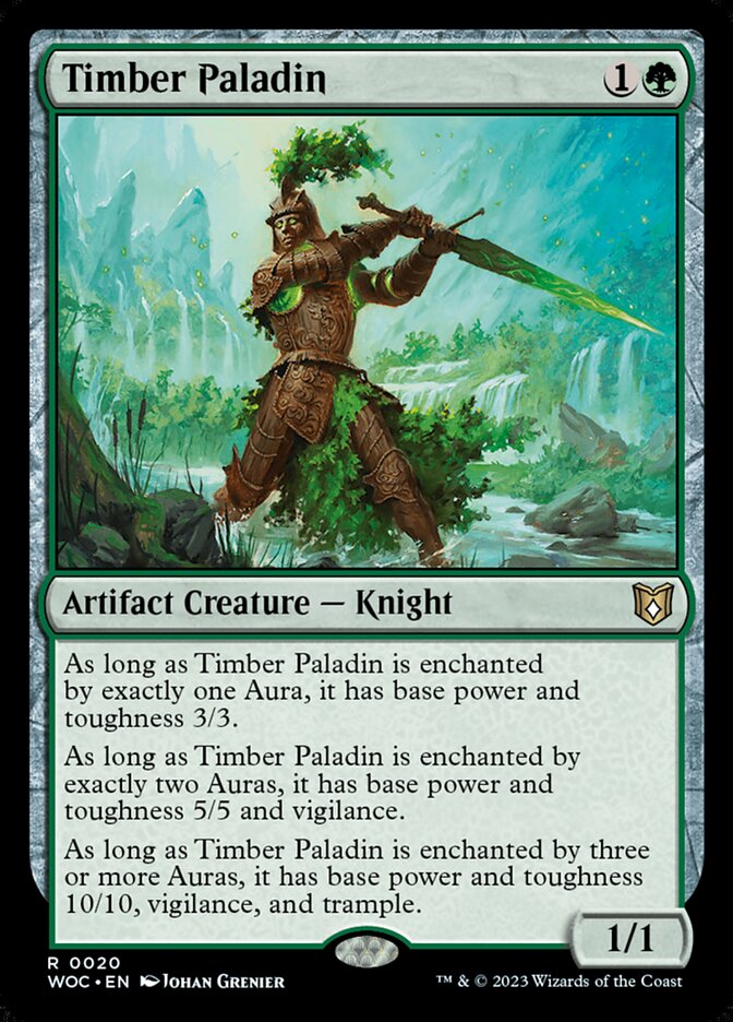 Timber Paladin 20/173 (Commander: Wilds of Eldraine)  | Good Games Morley